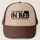 私はベッド素晴らしで私は日コットのために眠ることができおもしろいる キャップ (正面)