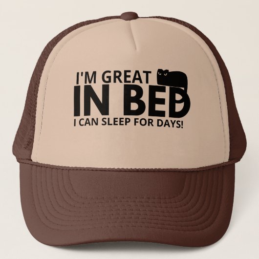 私はベッド素晴らしで私は日コットのために眠ることができおもしろいる キャップ (正面)