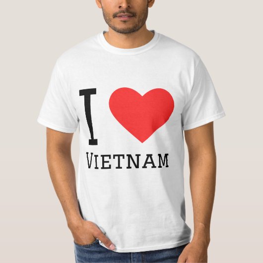私はベトナムが大好きだ Tシャツ (正面)