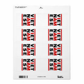 私はベトナム人だ ラベル (フルシート)