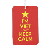 私はベトナム人で落ち着保きない カーエアーフレッシュナー (裏面)