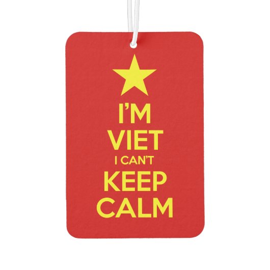 私はベトナム人で落ち着保きない カーエアーフレッシュナー (裏面)