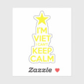 私はベトナム人で落ち着保きない シール (シート)