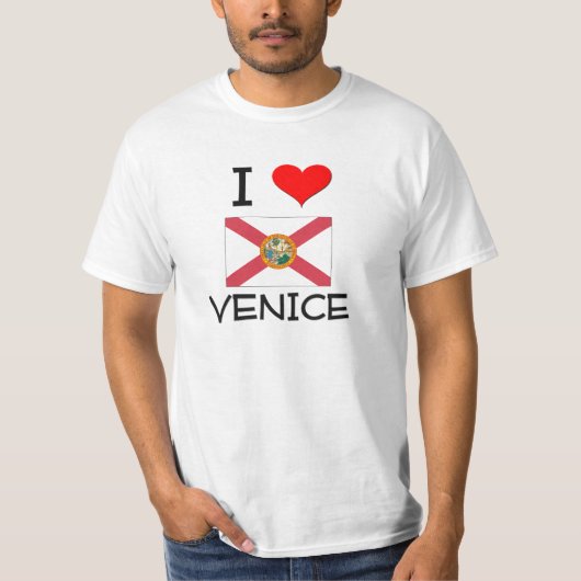 私はベニスフロリダを愛します Tシャツ (正面)
