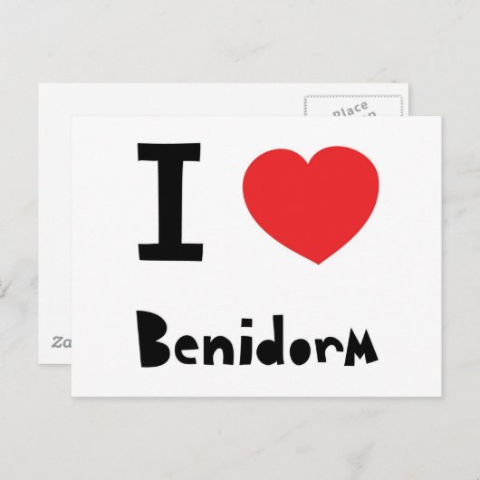 私はベニドルムが大好き ポストカード (正面/裏面)