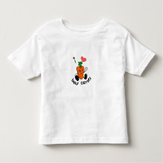 私はベビーにんじんを愛します! トドラーTシャツ