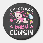 私はベビーのいとこの女の子のジェンダーのCirを明らかにしている マグネット (正面)