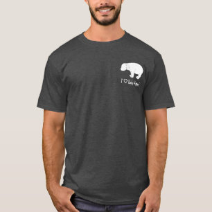 私はベビーのカバを愛します Tシャツ