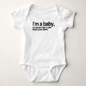 私はベビーよ、もちろん気にあなたの計画は ベビーボディスーツ (正面)