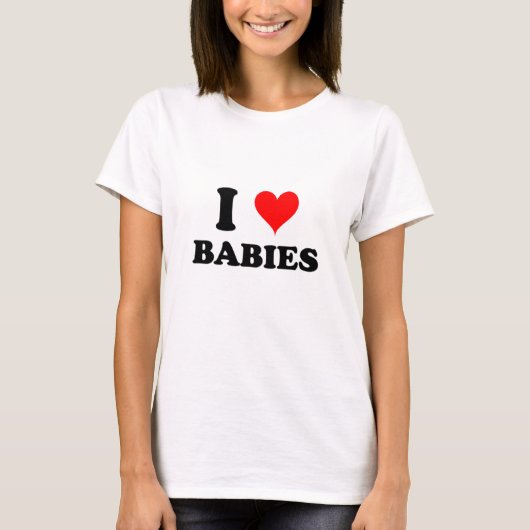 私はベビーを愛します Tシャツ (正面)