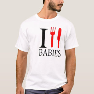 私はベビーを食べます Tシャツ
