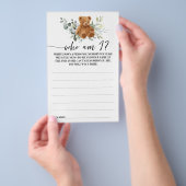 私はベビーシャワーのゲームカード チラシ (ハンドル)