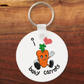 私はベビーニンジンのキーチェーンが大好き キーホルダー (正面)