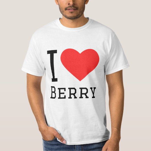 私はベリーが大好きだ Tシャツ (正面)