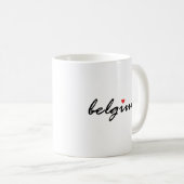 私はベルギーが大好きだ コーヒーマグカップ (正面右)