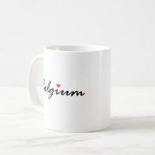 私はベルギーが大好きだ コーヒーマグカップ (正面左)