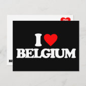 私はベルギーが大好きだ ポストカード (正面/裏面)