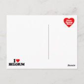 私はベルギーが大好きだ ポストカード (裏面)