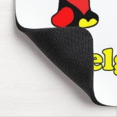 私はベルギーが大好きだ マウスパッド (コーナー)