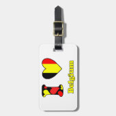 私はベルギーが大好きだ ラゲッジタグ (正面縦)