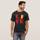 私はベルギーが大好きだ Tシャツ (正面フル)