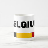 私はベルギーを愛します コーヒーマグカップ (中央)