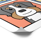 私はベルネーズマウンテンドッグが大好き ポスター (角)