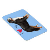 私はベルネーゼの山犬が大好き マグネット (右側)