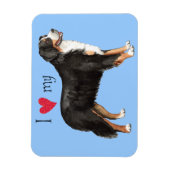 私はベルネーゼの山犬が大好き マグネット (縦)