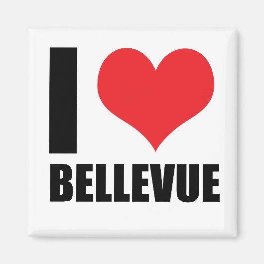 私はベルビューが大好き マグネット (正面)
