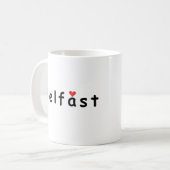 私はベルファストが大好き コーヒーマグカップ (正面左)