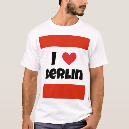 私はベルリンが大好きだ Tシャツ (正面)