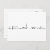 私はベルリン(ecgスタイル)のお土産が大好き ポストカード (正面/裏面)