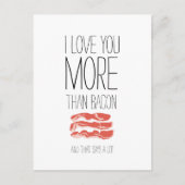 私はベーおもしろいコンよりもあなたを愛している インビテーションポストカード (正面)
