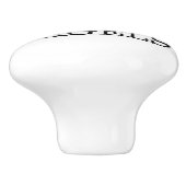 私はベーグルが大好き セラミックノブ (側面)