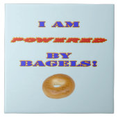 私はベーグルで動いている タイル (正面)