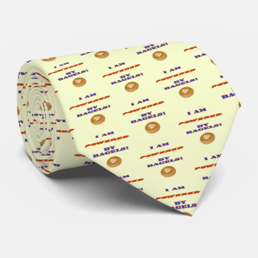 私はベーグルで動いている ネクタイ (ロール)
