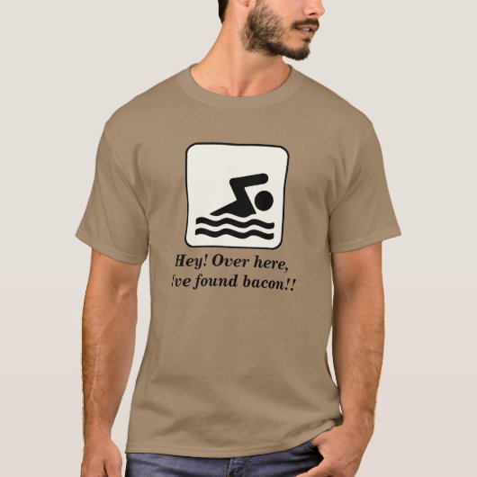 私はベーコンのワイシャツを見つけました Tシャツ (正面)