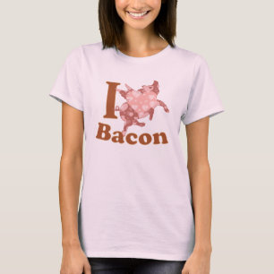 私はベーコンの飛んでいるなブタを愛します Tシャツ