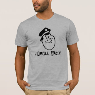 私はベーコンの~のグラフィックのティーをかぎます Tシャツ
