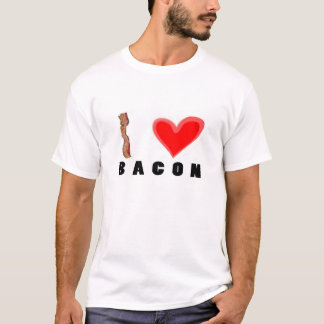 私はベーコンのTシャツを愛します Tシャツ