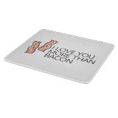 私はベーコンよりもっと愛します カッティングボード (角)