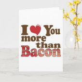 私はベーコンよりもっと愛します カード (黄色い花)