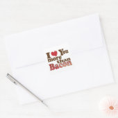私はベーコンよりも君を愛している スクエアシール (封筒)