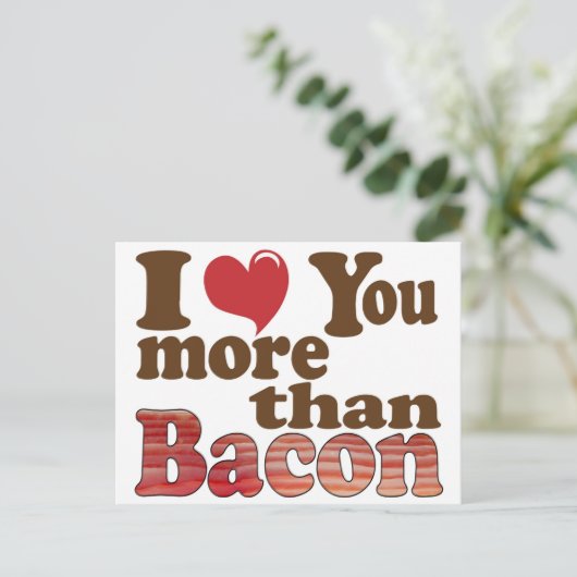 私はベーコンよりも君を愛している ポストカード (スタンド正面)