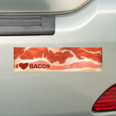 私はベーコンを愛します バンパーステッカー (車上)