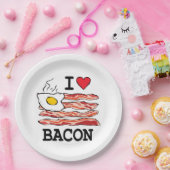 私はベーコンを愛します ペーパープレート (パーティー)