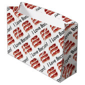 私はベーコンを愛します ラージペーパーバッグ (裏面アングル)