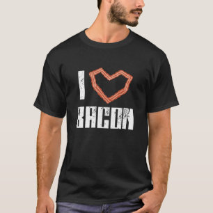 私はベーコンハートサクサク肉ポークが大好き Tシャツ