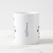 私はベーコンマグ(20oz)よりも夫が大好き ジャンボコーヒーマグカップ (正面)